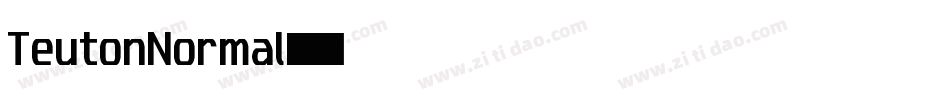 TeutonNormal字体转换