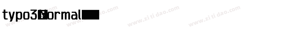 typo3-Normal字体转换