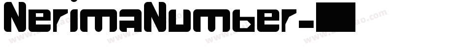 NerimaNumber字体转换