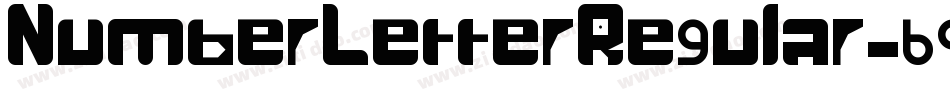 NumberLetterRegular-69ex字体转换