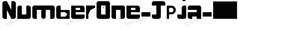 NumberOne-Jpja字体转换