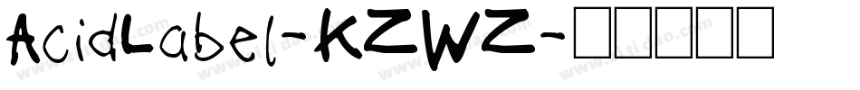 AcidLabel-KZWZ字体转换