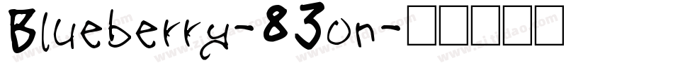 Blueberry-83on字体转换