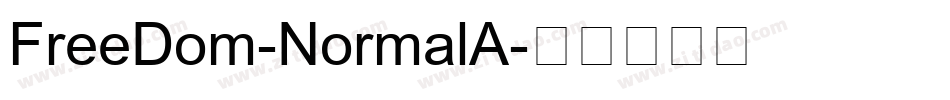 FreeDom-NormalA字体转换