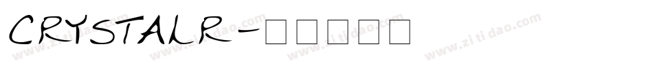 CRYSTALR字体转换