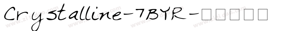 Crystalline-7BYR字体转换