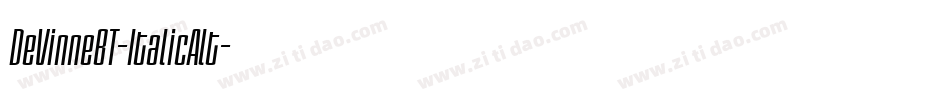 DeVinneBT-ItalicAlt字体转换