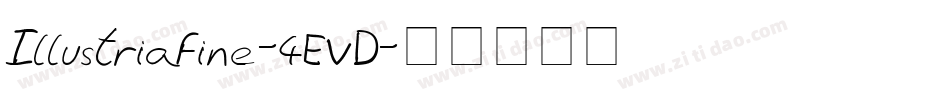 IllustriaFine-4EVD字体转换