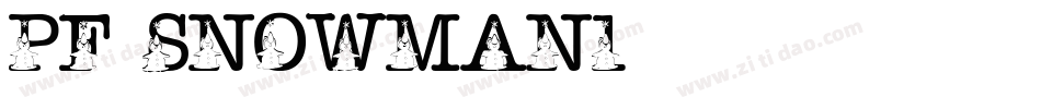 pf_snowman1字体转换
