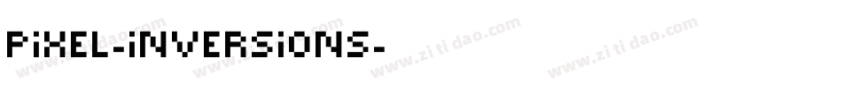 pixel-inversions字体转换