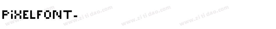 pixelfont字体转换