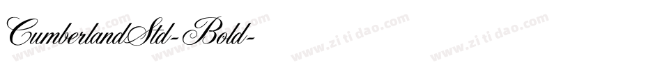 CumberlandStd-Bold字体转换