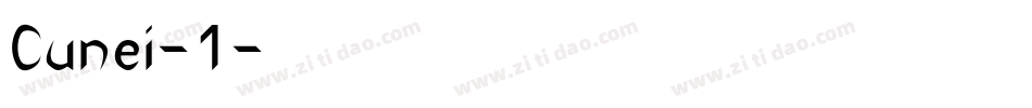 Cunei-1字体转换