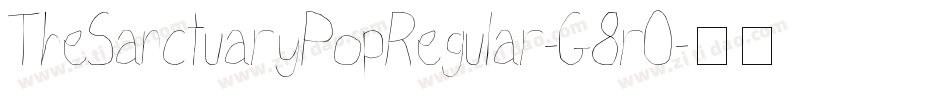 TheSanctuaryPopRegular-G8rO字体转换