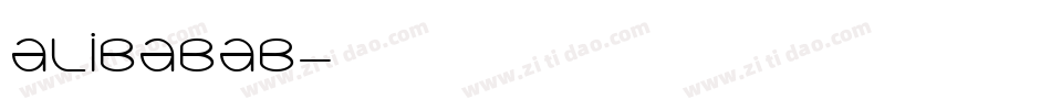 ALIBABAB字体转换