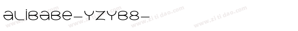 Alibabe-YzyB8字体转换