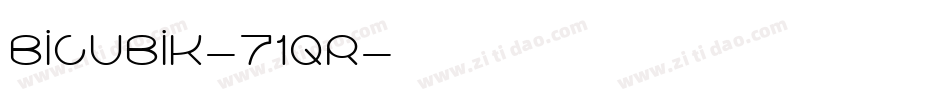 Bicubik-71qR字体转换