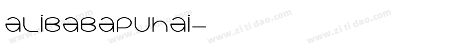 alibabapuhai字体转换