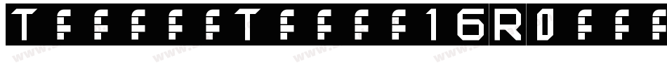 TrenchThin-16R0字体转换