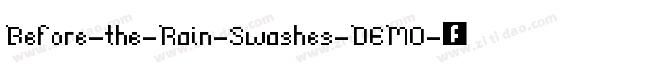 Before-the-Rain-Swashes-DEMO字体转换