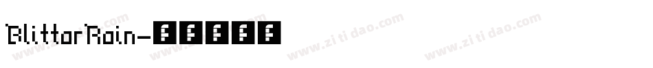BlittarRain字体转换