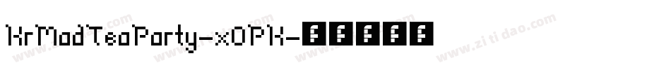 KrMadTeaParty-xOPK字体转换