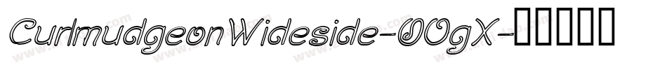 CurlmudgeonWideside-0OgX字体转换 CurlmudgeonWideside-0OgX字体转换