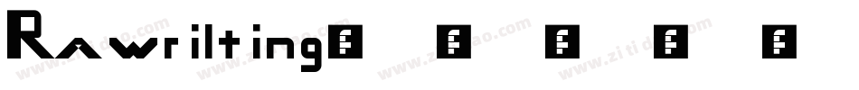 Rawrilting字体转换