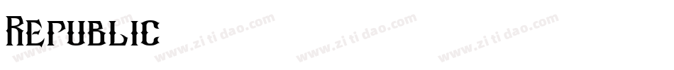 Republic字体转换