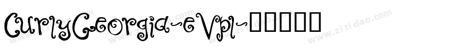CurlyGeorgia-eVpl字体转换