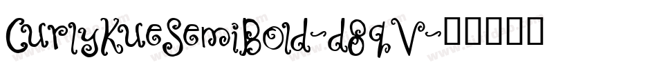 CurlyKueSemiBold-d8qV字体转换