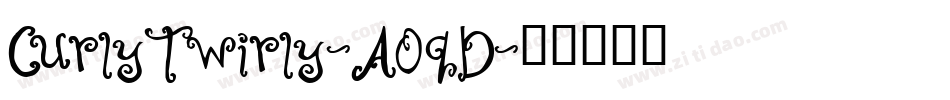 CurlyTwirly-A0qD字体转换