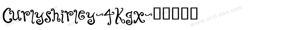 Curlyshirley-4Kgx字体转换