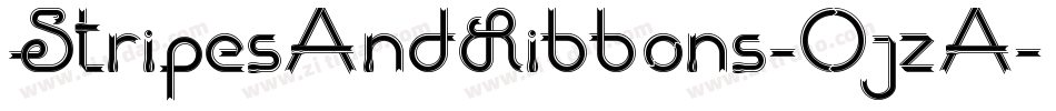 StripesAndRibbons-OjzA字体转换