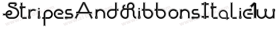 StripesAndRibbonsItalic-1waB字体转换