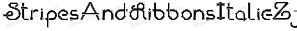 StripesAndRibbonsItalic-ZjYJ字体转换