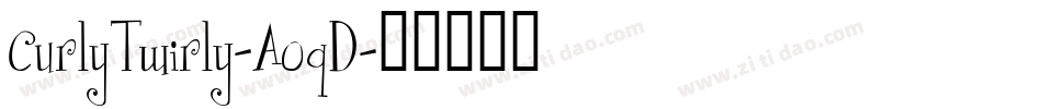 CurlyTwirly-A0qD字体转换