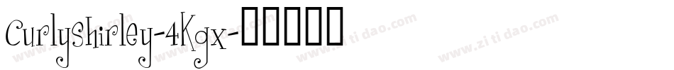 Curlyshirley-4Kgx字体转换
