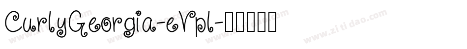 CurlyGeorgia-eVpl字体转换