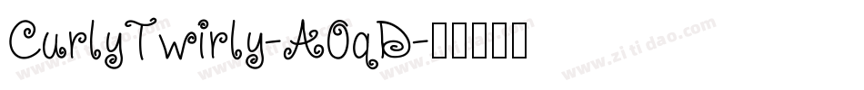 CurlyTwirly-A0qD字体转换