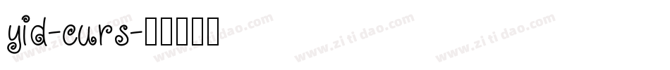 yid-curs字体转换