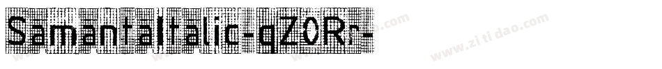 SamantaItalic-qZ0Rr字体转换