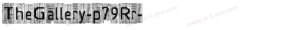 TheGallery-p79Rr字体转换