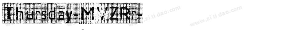 Thursday-MVZRr字体转换