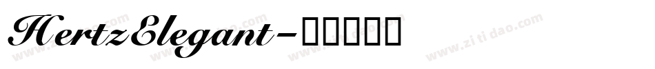 HertzElegant字体转换