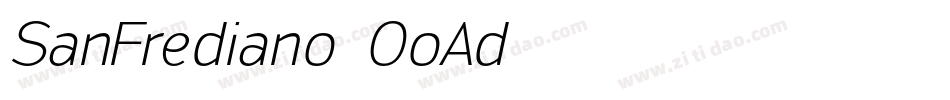 SanFrediano-OoAd字体转换