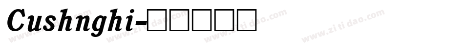 Cushnghi字体转换