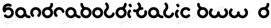 SandraBoldItalic-BWW2d字体转换