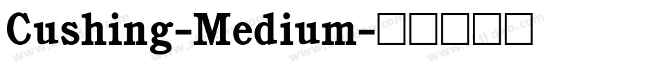 Cushing-Medium字体转换
