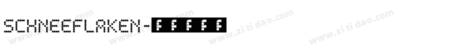 SchneeFlaken字体转换